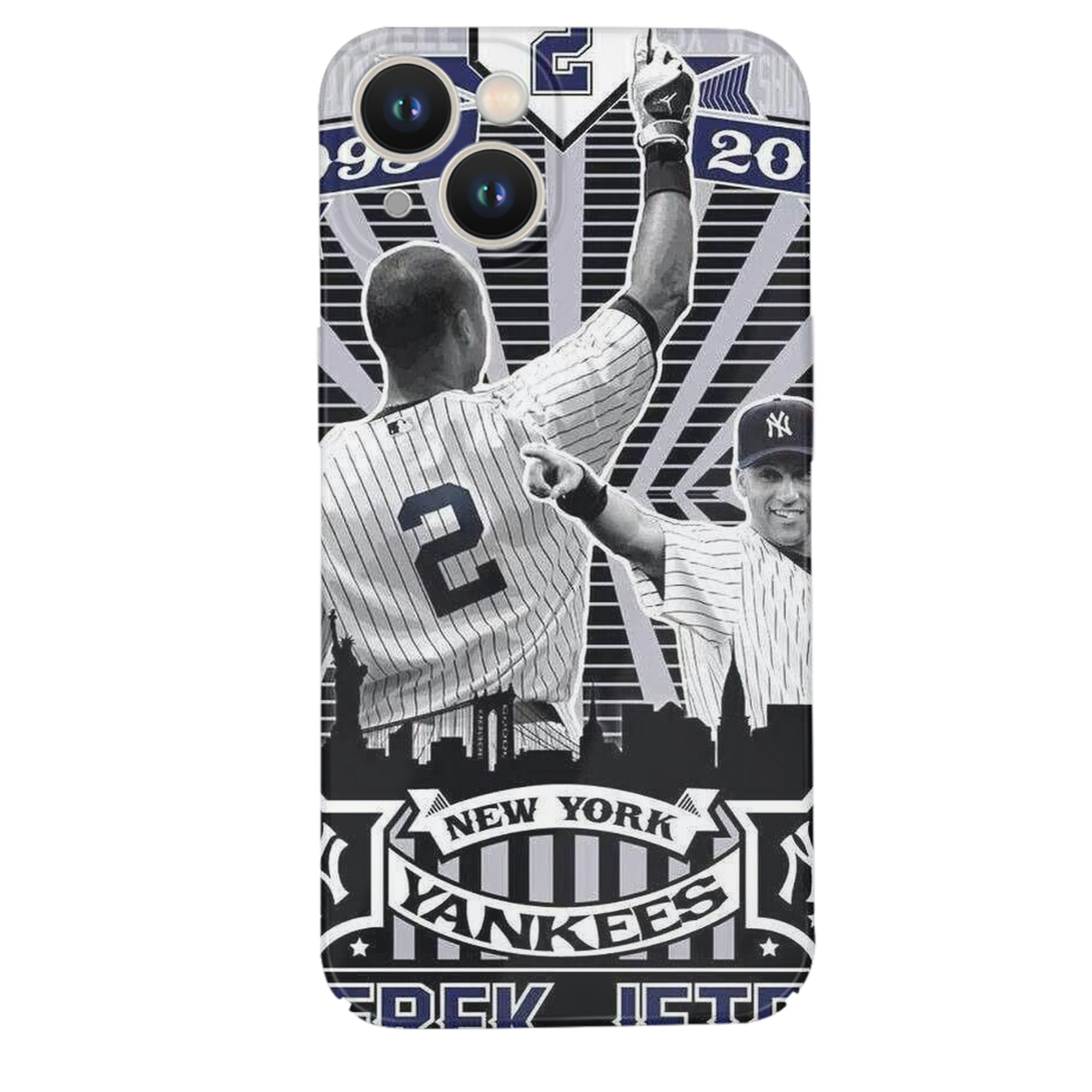 Derek Jeter 89 IPhone 14 Series Full-Cover Hard Case – Shockproof With Raised Camera Protection – Precise Cutouts, Wireless Charging Compatible – Durable, Anti-Yellowing, Easy To Clean